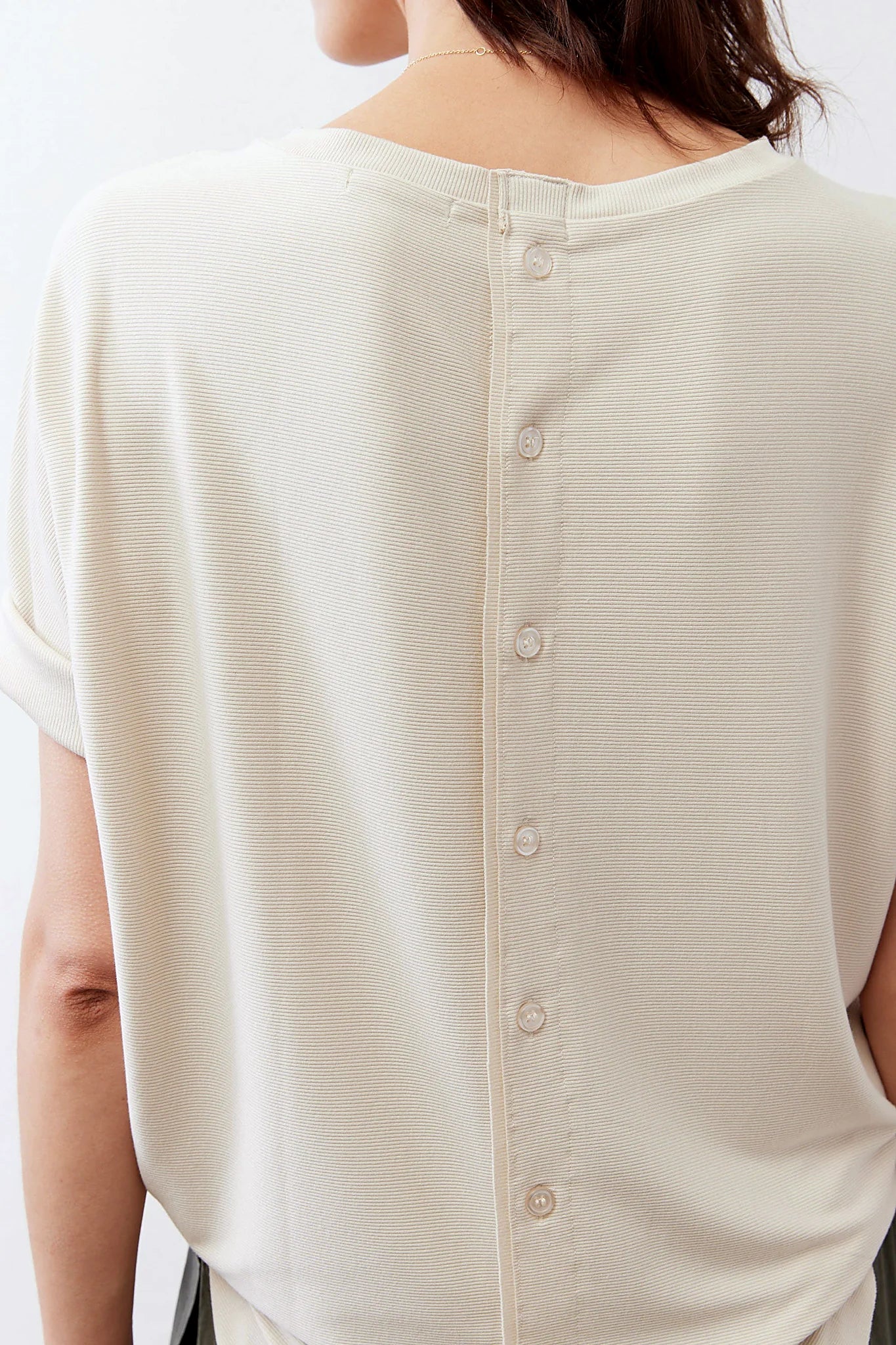 Essential Short Sleeve Button Top