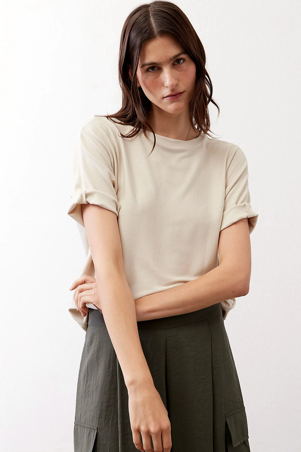 Essential Short Sleeve Button Top