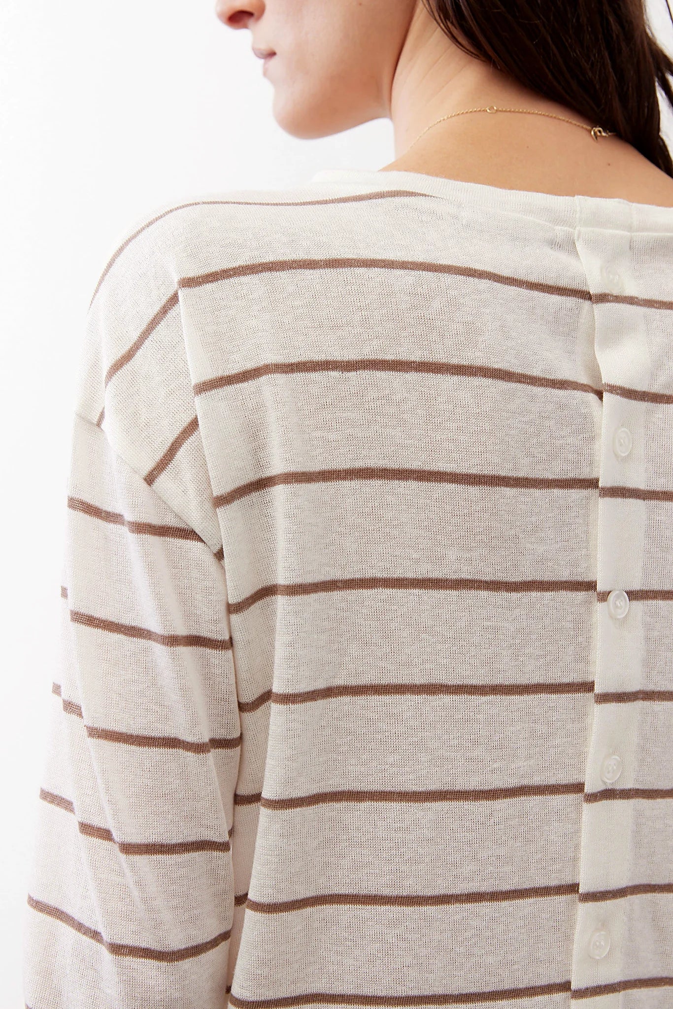 Essential Top With Buttons In The Back