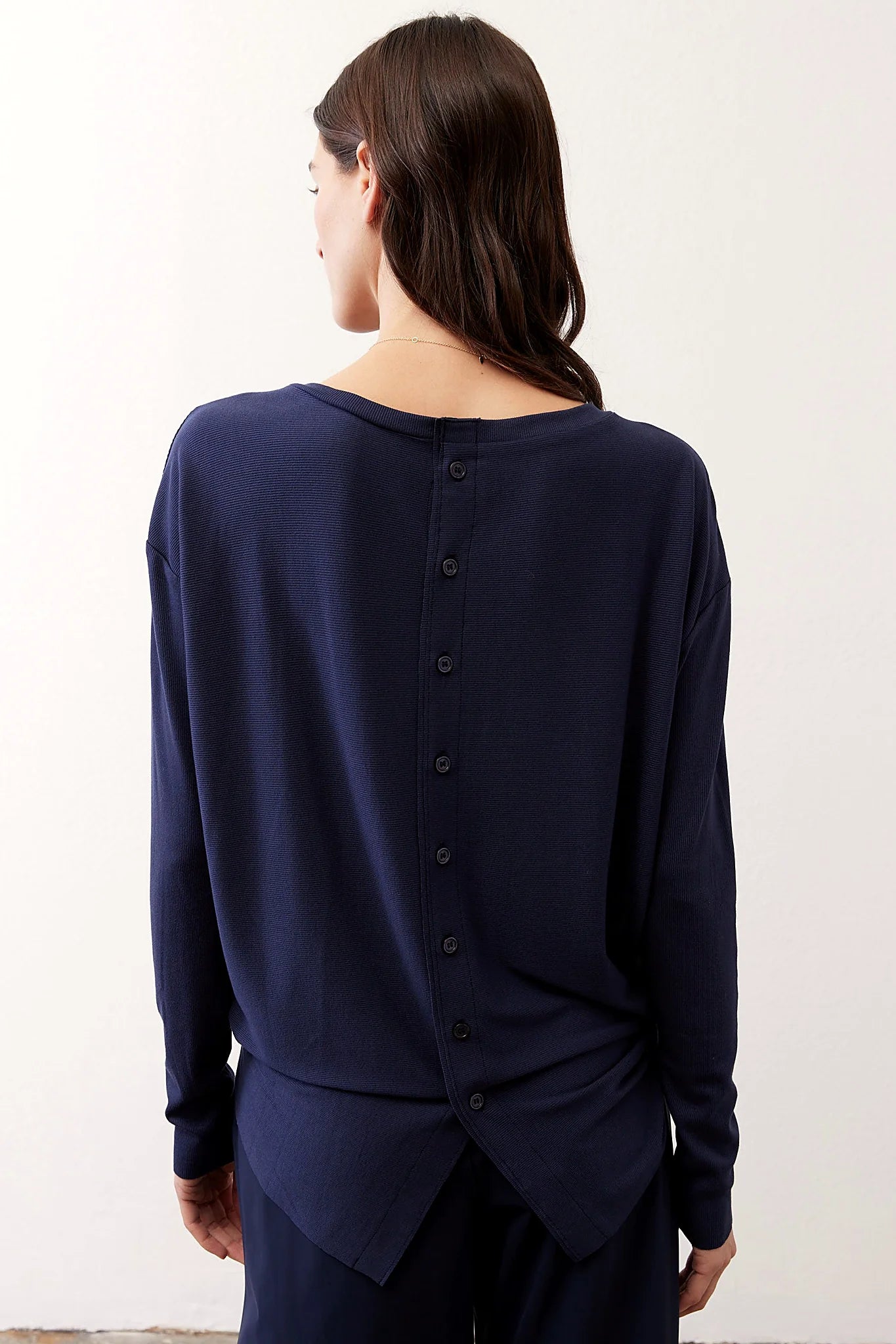 Essential Top With Buttons In The Back