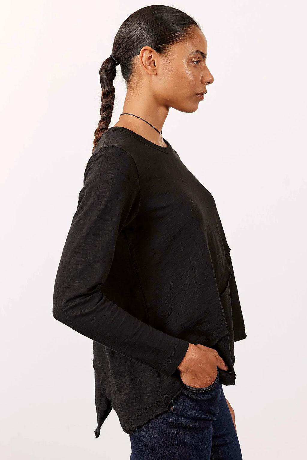 Inner Glow Asymmetric Long Sleeve Top