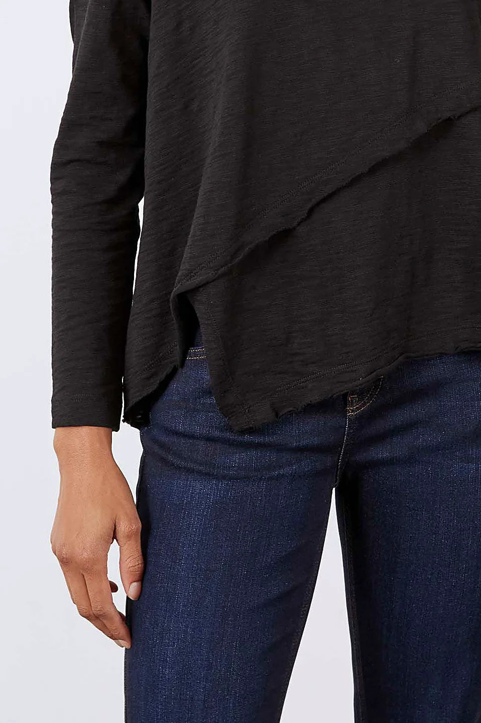 Inner Glow Asymmetric Long Sleeve Top
