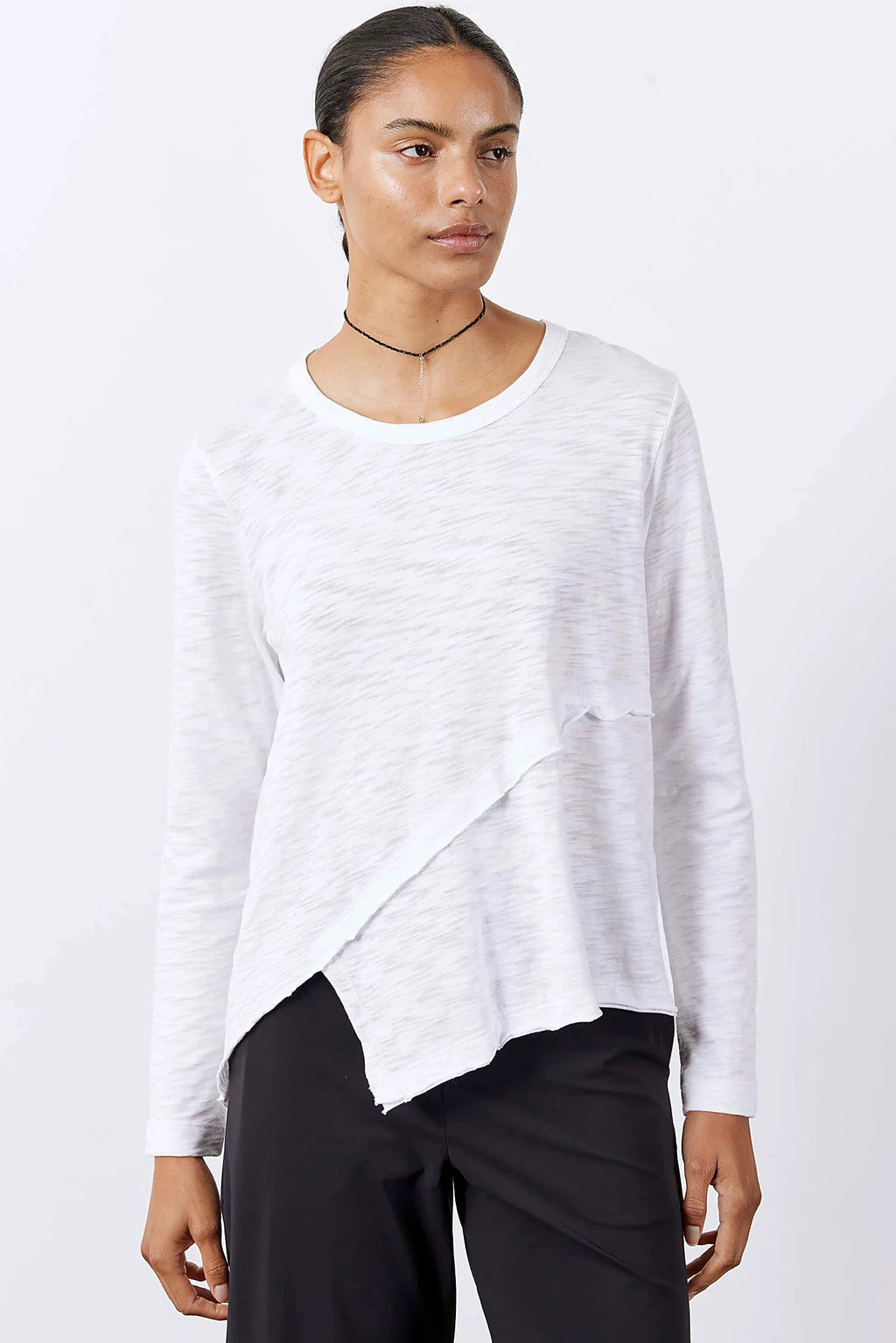 Inner Glow Asymmetric Long Sleeve Top