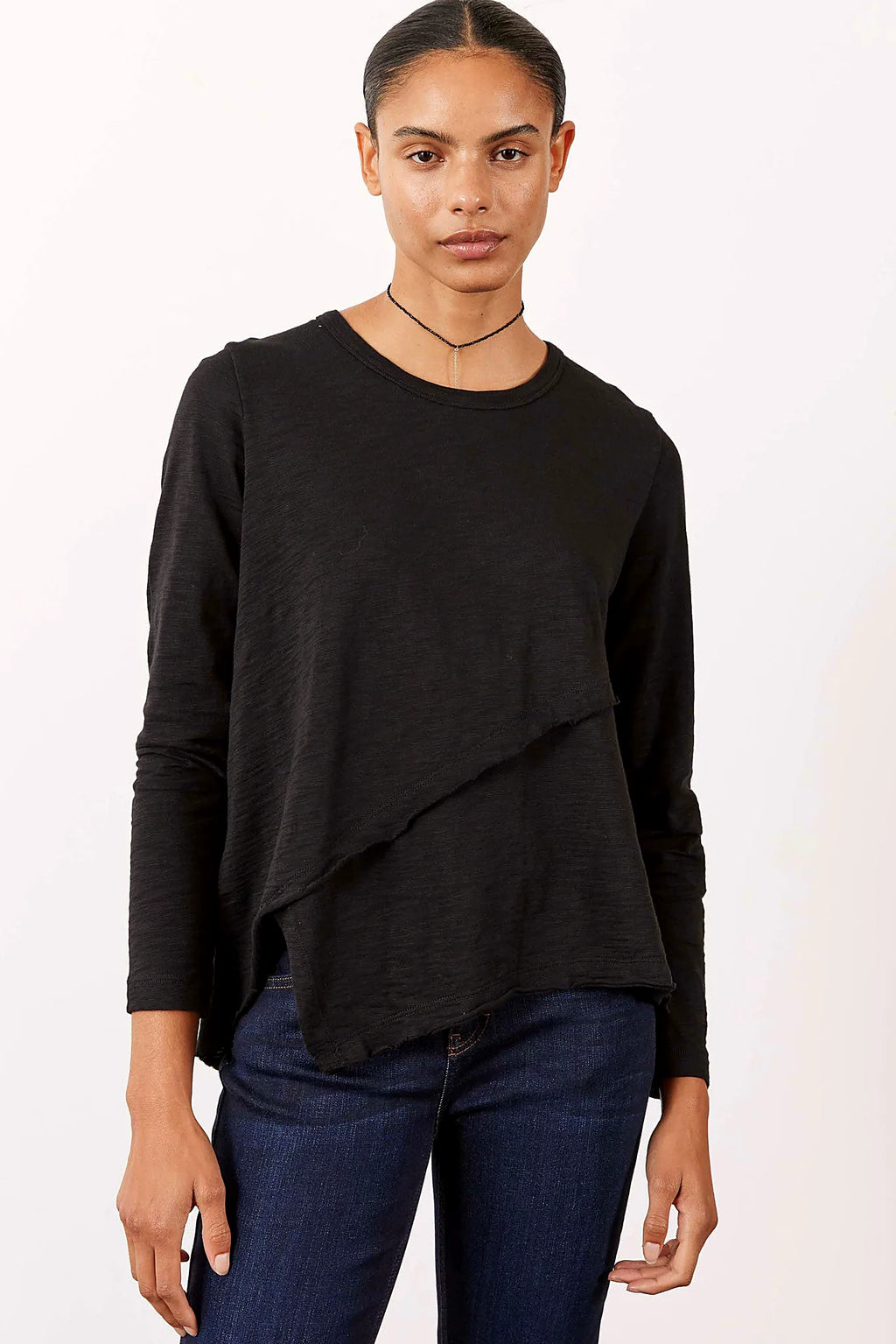 Inner Glow Asymmetric Long Sleeve Top