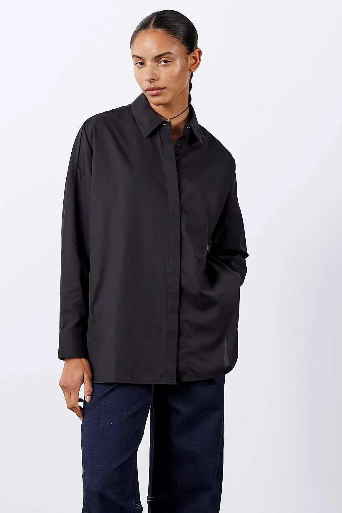 Non-Iron Refine Oversized Tunic