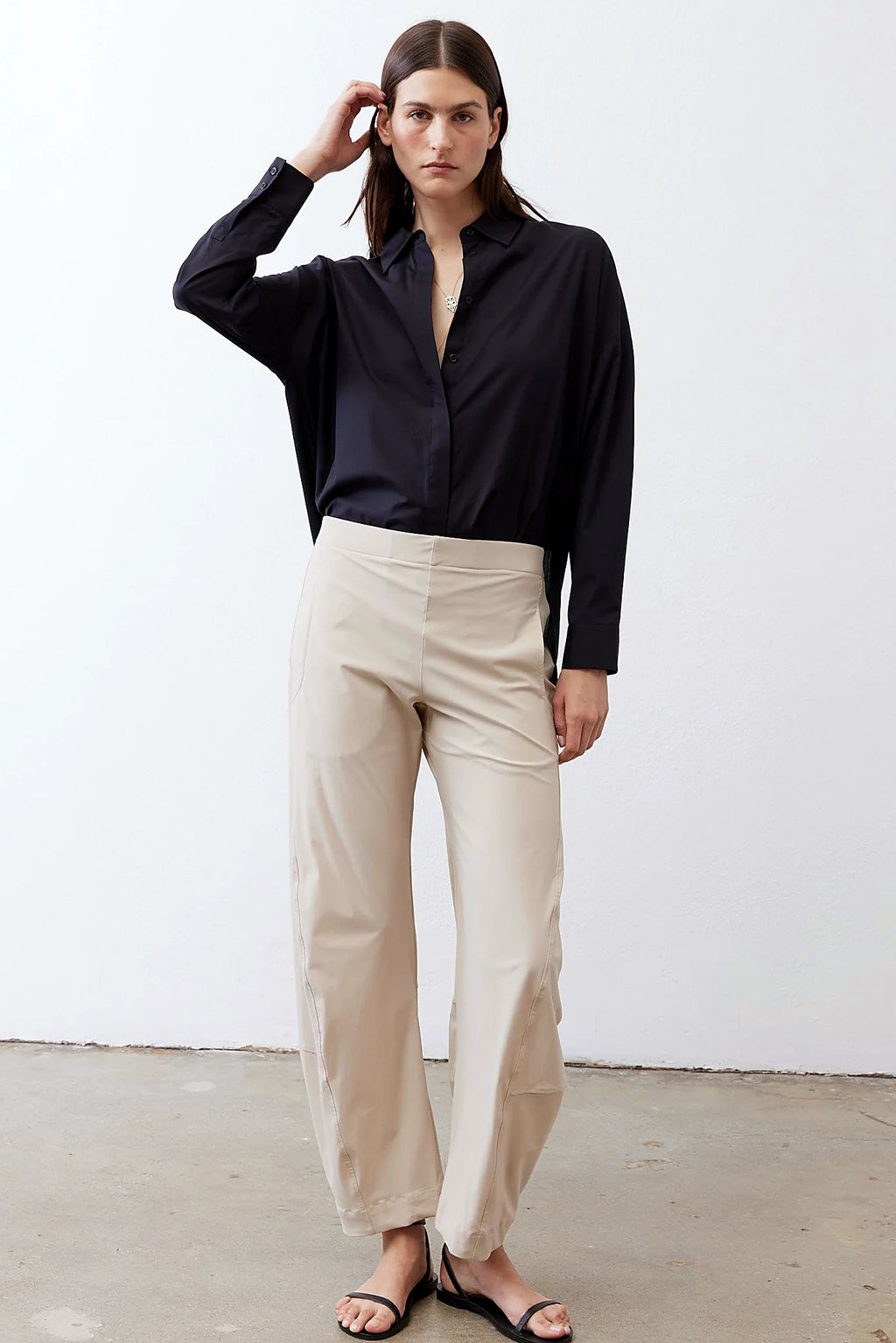 Non-Iron Refine Oversized Tunic