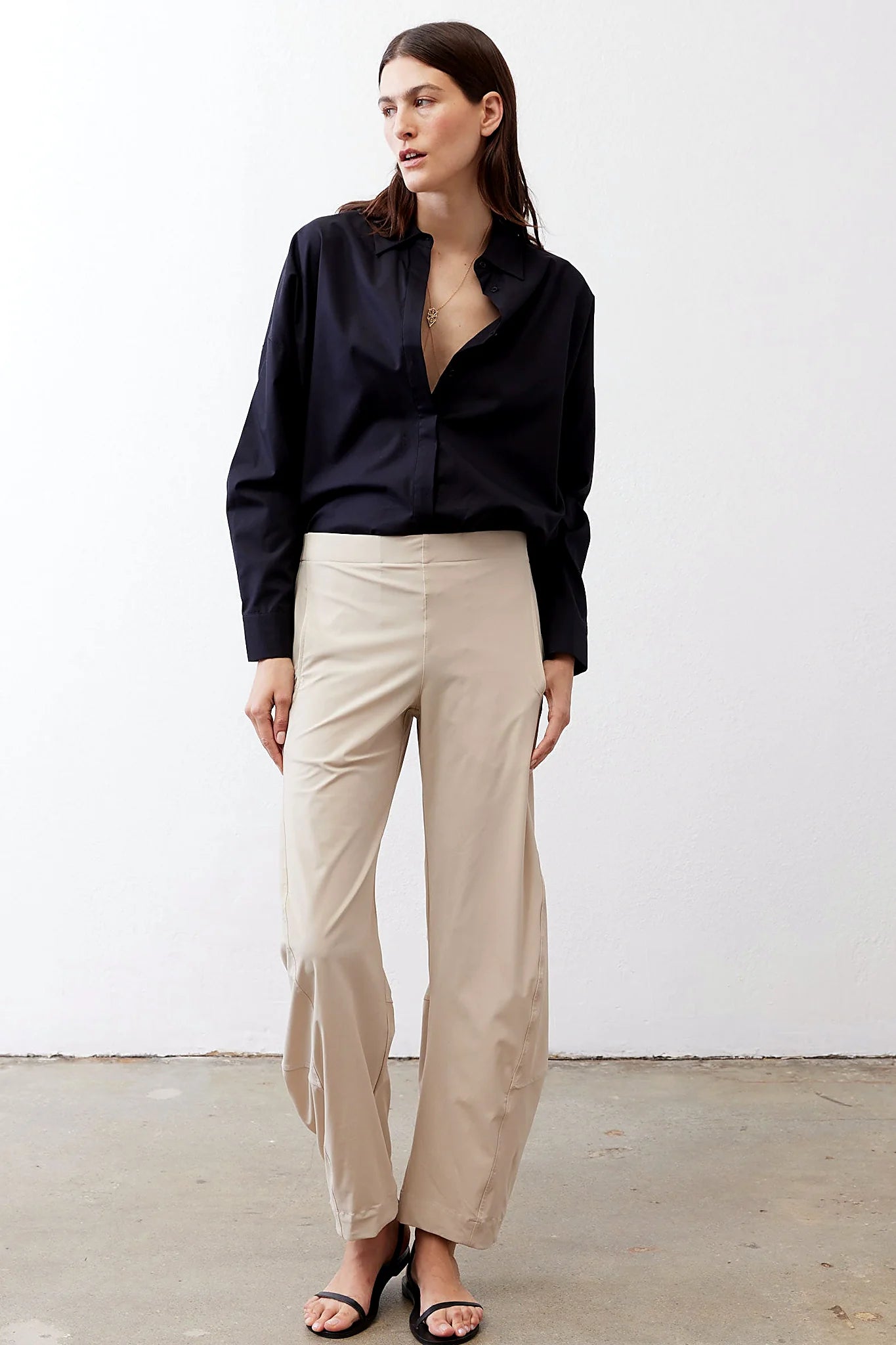 Non-Iron Refine Oversized Tunic