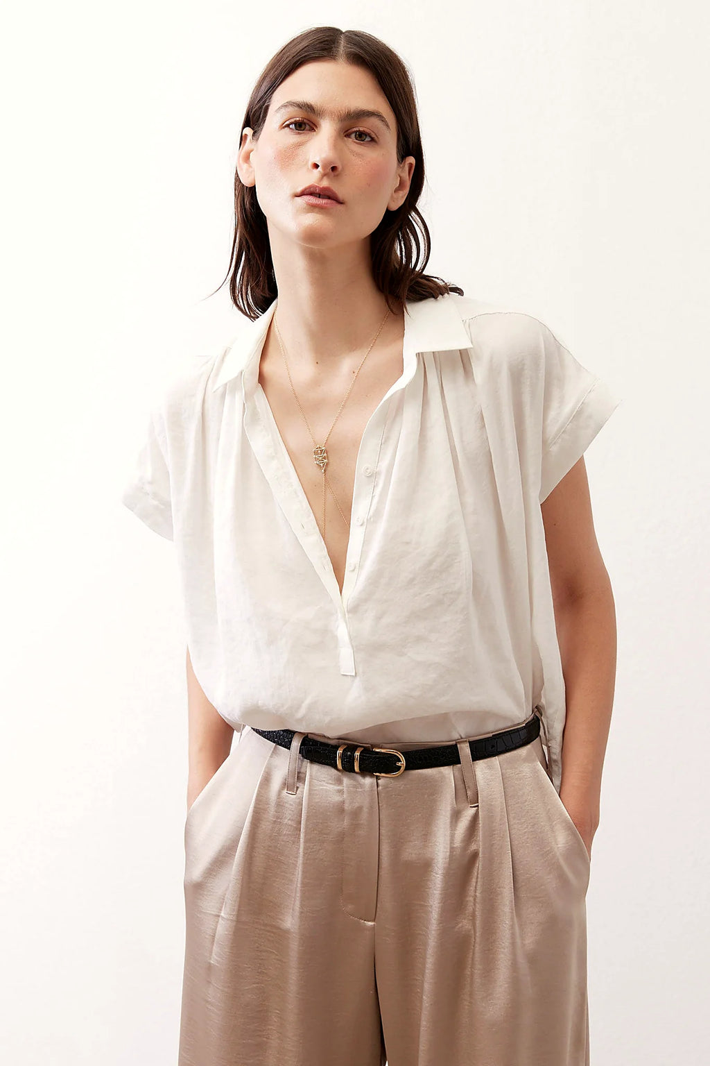 The Nonchalant Oversized Voile Blouse