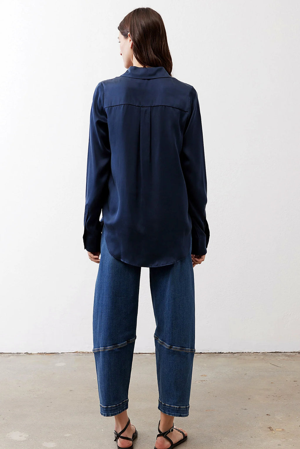 Washable Silk Button Down Top